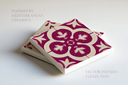 Mauve Tiles Vector Collection, a Decorative Illustration by Liliia Polos Illustration (Thumbnail 2 of 8)