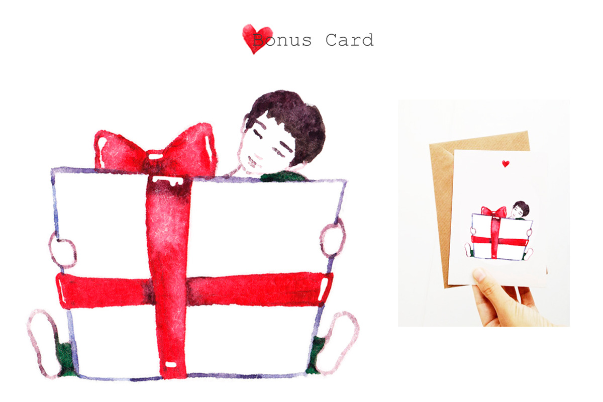 Watercolor Holiday Cards, a Decorative Illustration by Knysh Ksenya (Photo 9 of 9)