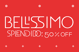 EB Bellissimo Display Fonts 50 %