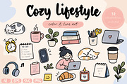 Cozy Lifestyle Illustration Set, an Object Illustration by OREHOVKA (Thumbnail 1 of 4)