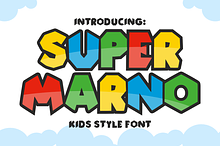 Super Marno X - Game Display Font