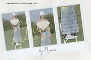 Yours, Maybe - Calligraphy Font, a Script Font by Mneme (Thumbnail 7 of 8)