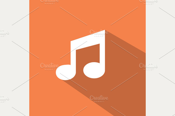 Flat Music icon preview 2