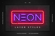 Neon Layer Styles, a Layer Style Add-On by erigon (Thumbnail 1 of 15)