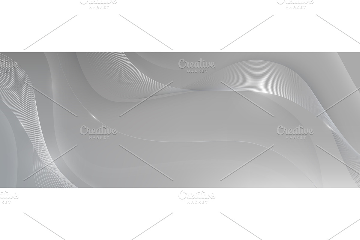 Future white wavy lines, an Illustration by art PVP - market