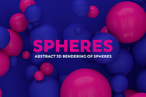 Abstract 3D Rendering Of Spheres