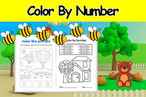 Color By Number Spring Pages, a Templates & Theme by Premium Digital Templates