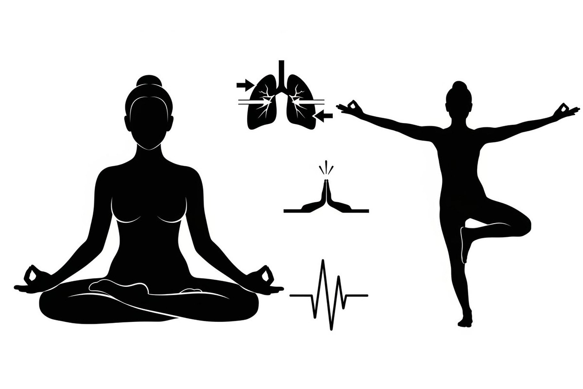 Yoga Meditation Silhouette Vector Bu, an Illustration by Artivon (Photo 27 of 40)