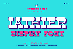 Lathier - Display Font