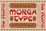Morga | Handdrawn Typeface, a Handwritten Font by Goodwheel Studio (Thumbnail 1 of 9)