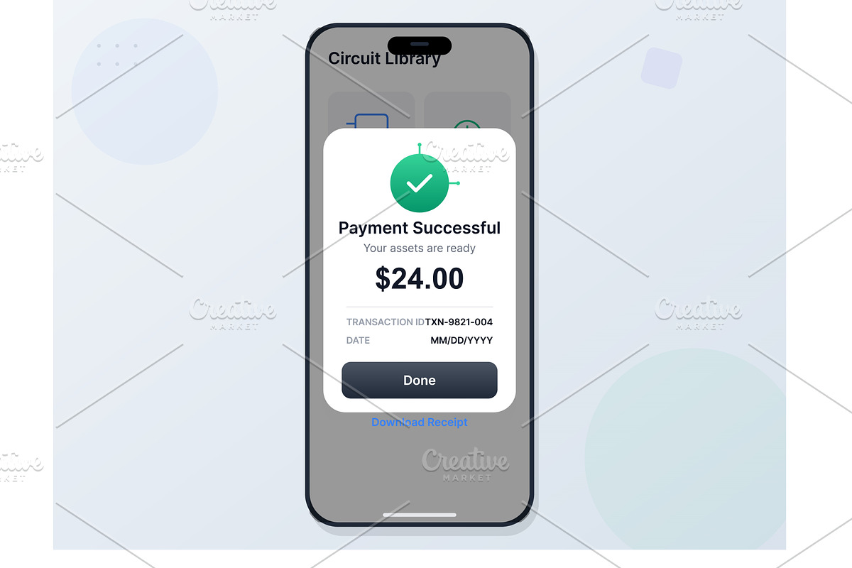 Mobile payment confirmation for, a Technology Illustration by ZinetroN