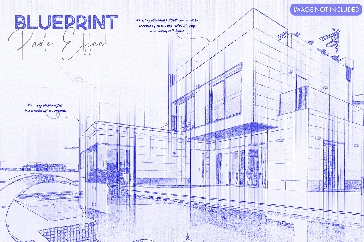 Blueprint Photo Effect, a Layer Style Add-On by dx_vect (Photo 1 of 3)