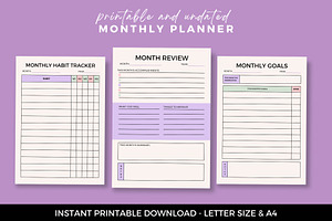 Elegant Monthly Planner