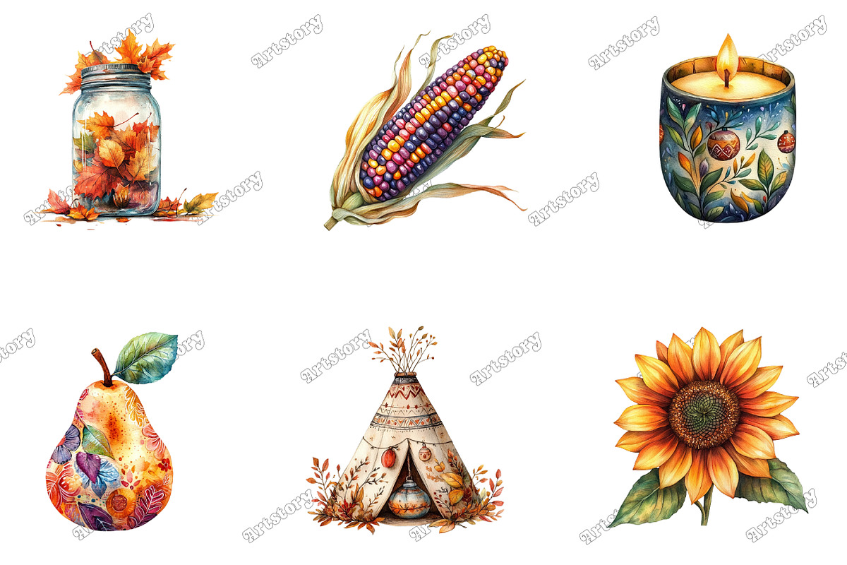 Thanksgiving Hand-Drawn Element, an Illustration by designcity5 (Photo 3 of 5)