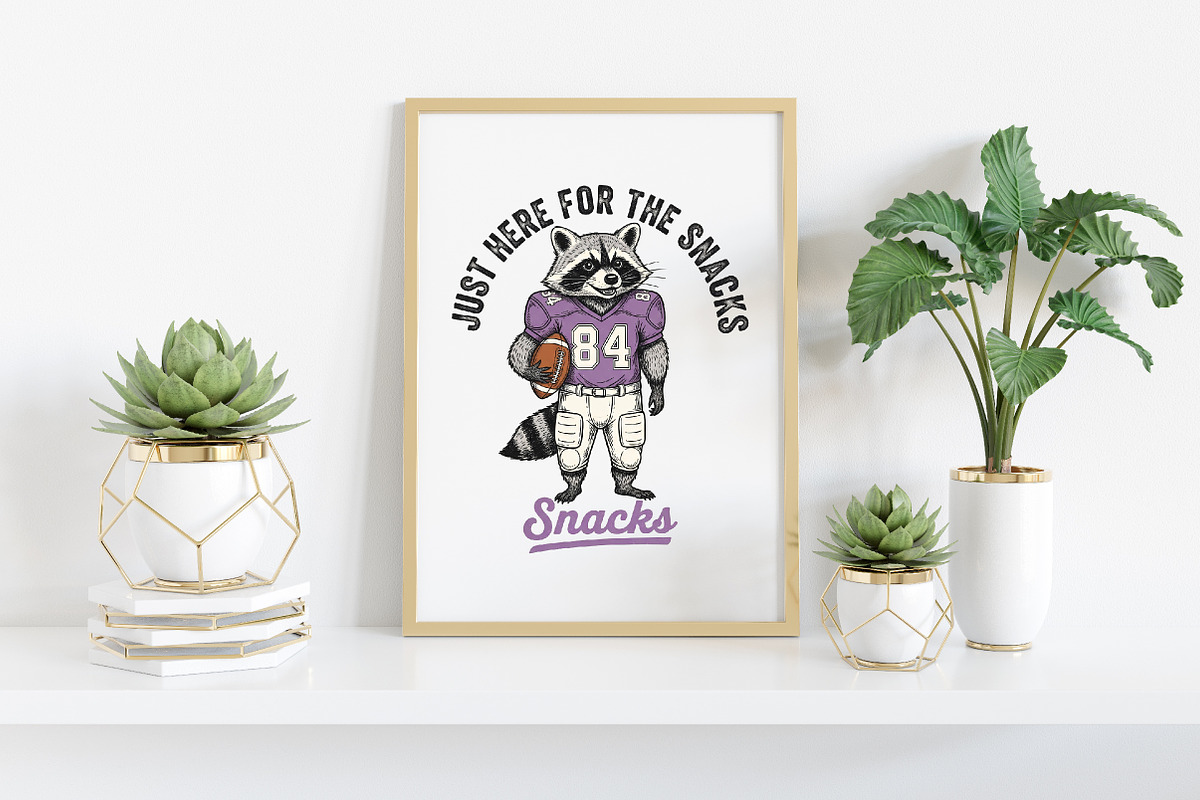 Football raccoon Png, an Illustration by Craft Nest (Photo 4 of 6)