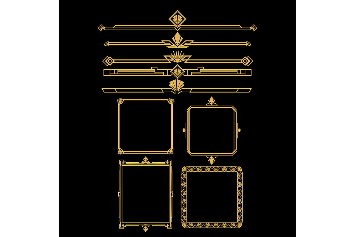 Art deco golden frames and, an Object Graphic by pikepicture (Photo 1 of 3)