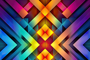 Geometric Rainbow Patterns, a Pattern Graphic by Printable Treasure (Thumbnail 4 of 5)