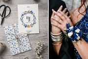 Deep Blue Alphabet Watercolor Set, a Work Illustration by Julia M. Watercolor (Thumbnail 3 of 17)