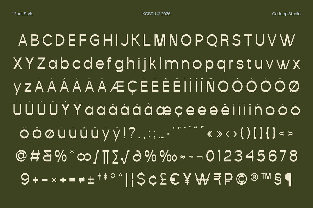 Kobru – Freshly Display Font, a Sans Serif Font by Casloop Studio (Photo 9 of 10)