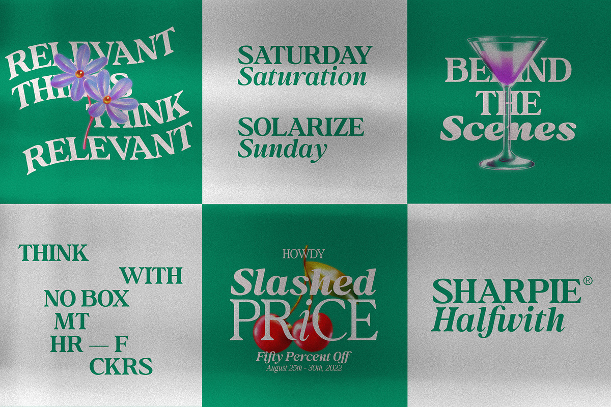 Behind The Nineties 12 Fonts + VFs, a Serif Font by Casloop Studio (Photo 3 of 18)