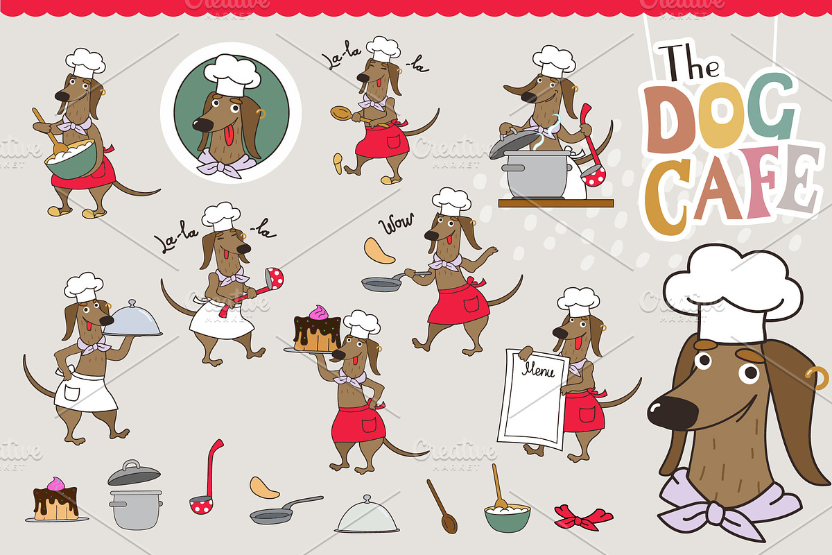 The Dog Cafe, an Illustration by Alena (Photo 2 of 3)