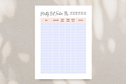 Monthly Bill Tracker, a Print Template by HillTract (Thumbnail 5 of 5)