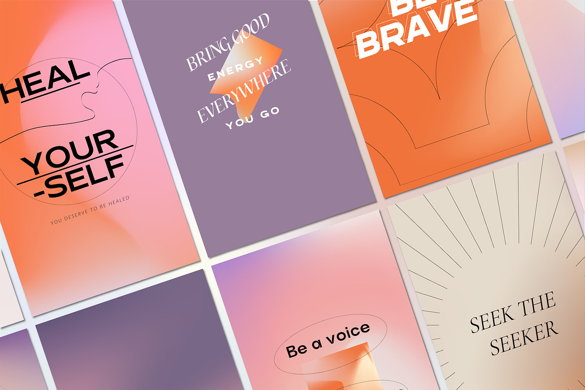 Energetic Instagram Quotes CANVA, a Social Media Template by Kimo Studio (Photo 6 of 11)