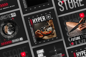 Japanese Style Instagram Pack, a Websites & App Template by Pixflow