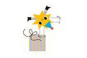 Cute Birthday Monsters Clipart, an Object Graphic by the_myro (Thumbnail 9 of 11)