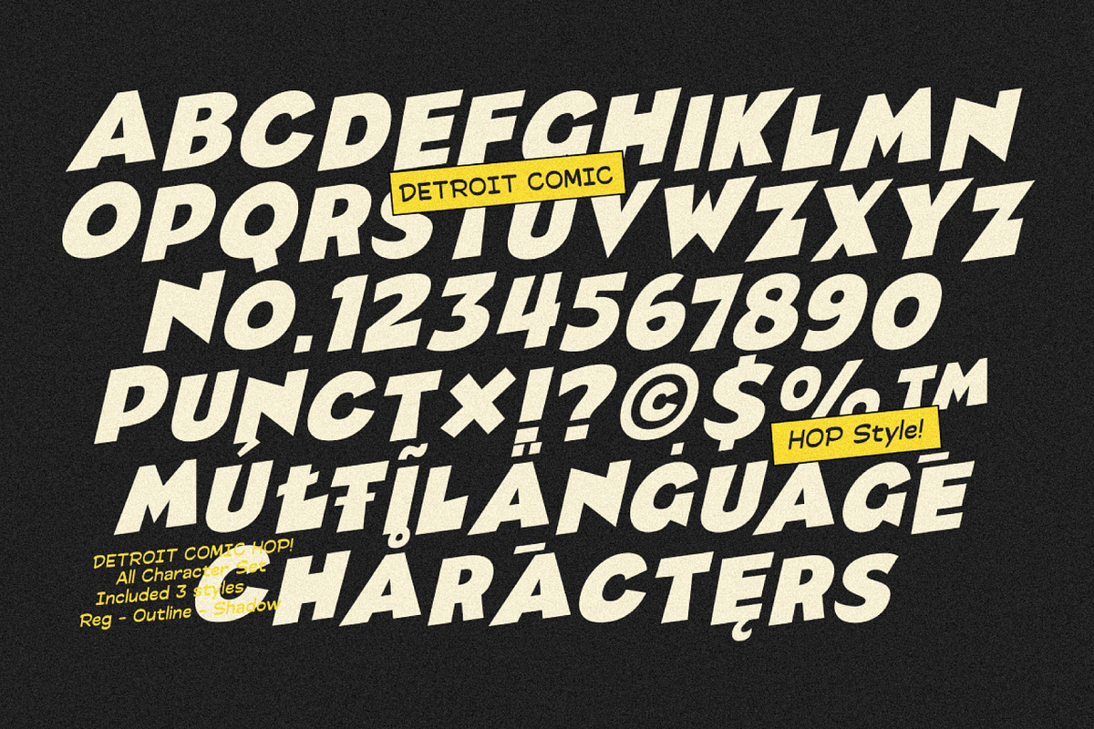 Detroit Comic – Comic Font Pair, a Sans Serif Font by Prioritype Co (Photo 11 of 12)