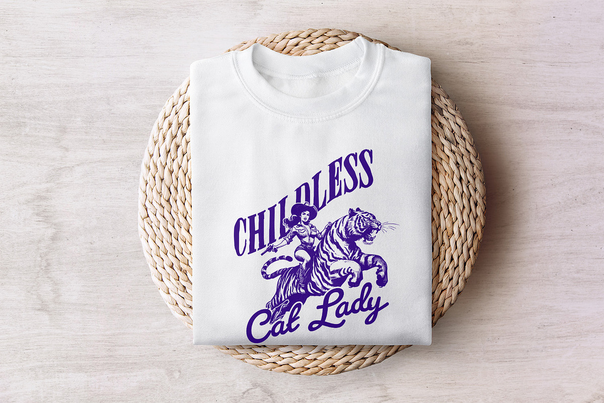 Childless Cat Lady Png, Cat Ladies, an Illustration by SharpMarketplace (Photo 6 of 9)