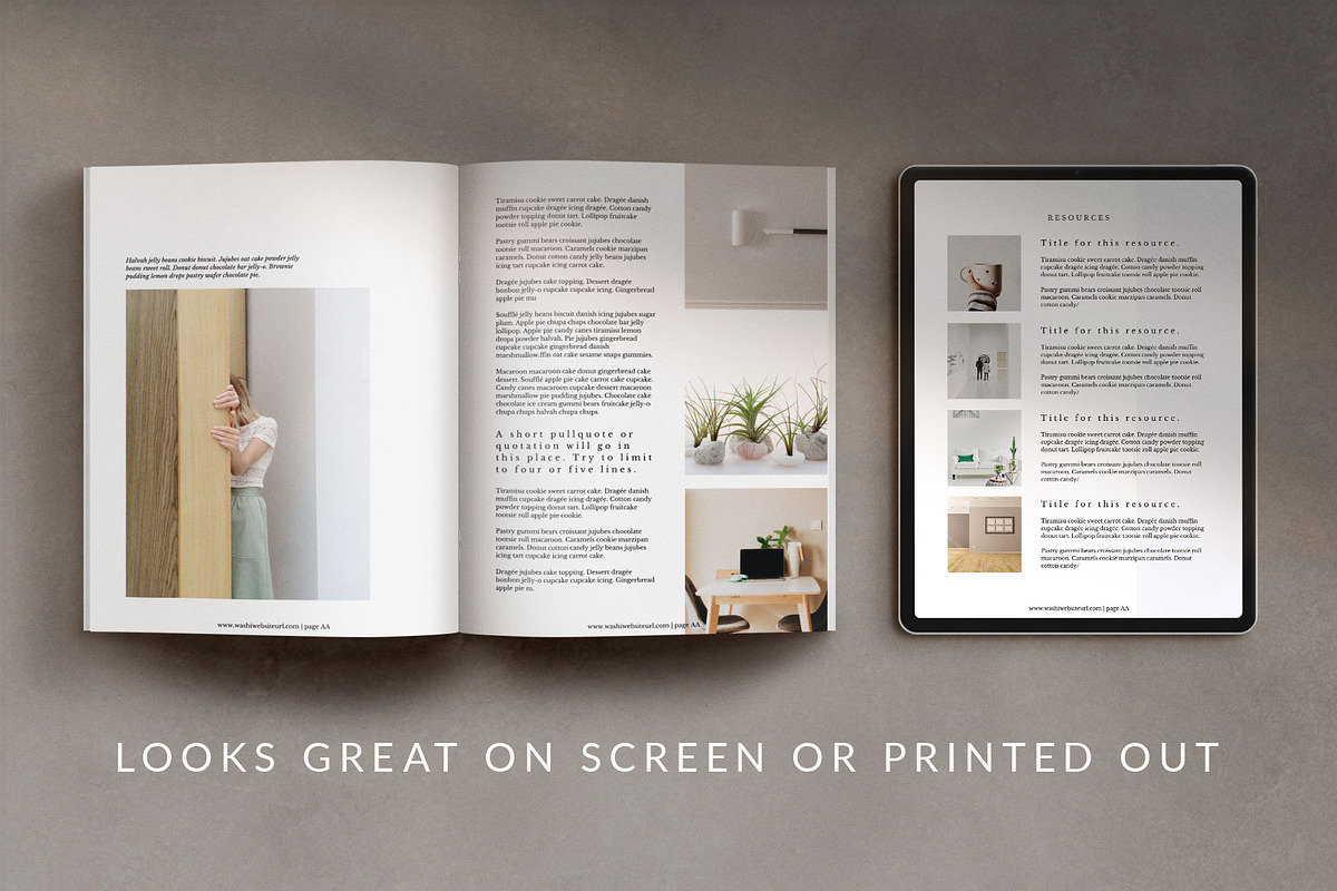 eBook/Magazine Canva Template- Washi, a Magazine Template by Studio Sugoi (Photo 8 of 10)
