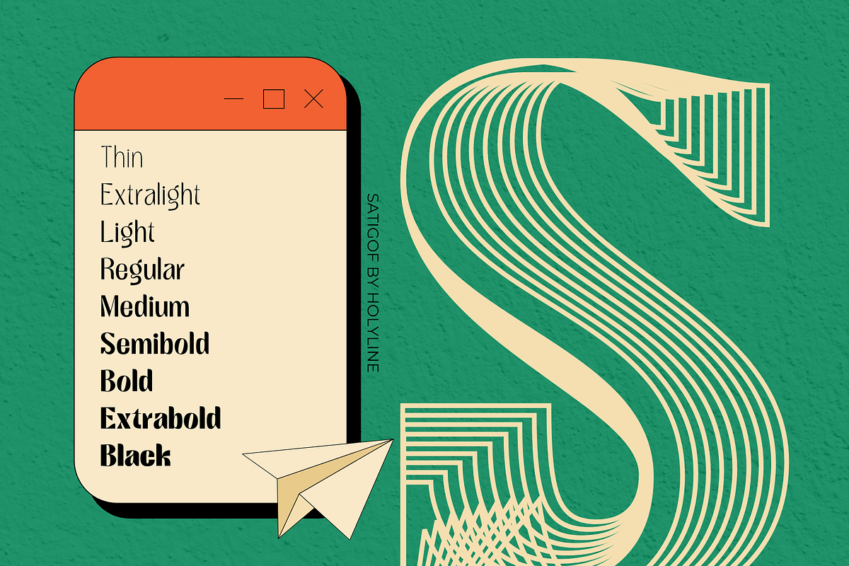 Satigof - Display Family, a Sans Serif Font by Holyline Design (Photo 6 of 16)