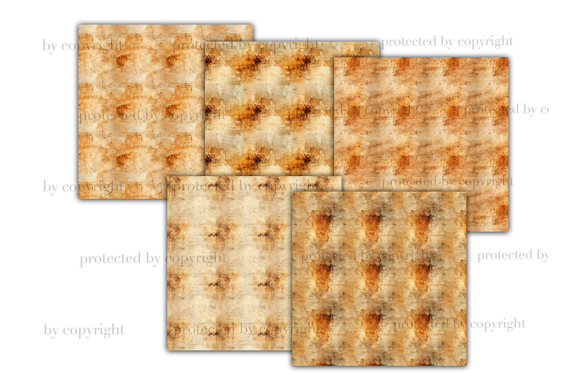 Papyrus Digital Papers | Vintage, a Pattern Graphic by GlamArtZhanna (Photo 3 of 3)