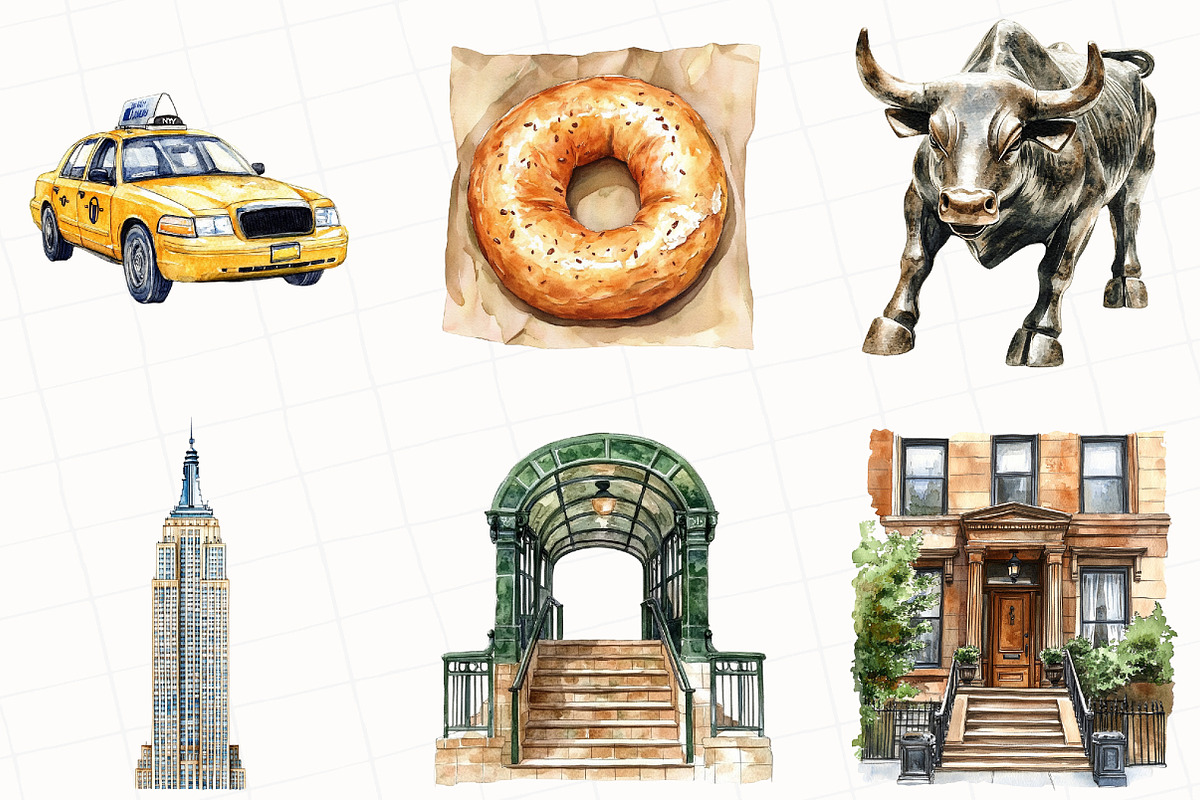 New York Tour Clipart, an Illustration by OK Design (Photo 4 of 5)