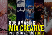 806 Creative Photoshop Action Bundle, an Action Add-On by Jacpot007 (Thumbnail 1 of 49)