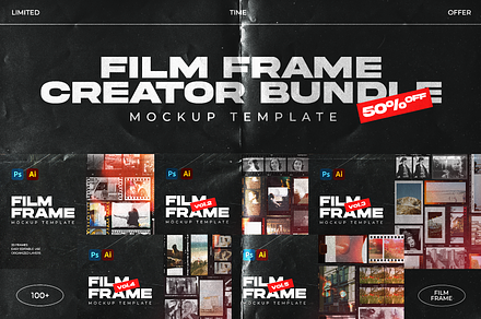 Film Frame Creator Bundle, a Mockup by Sixtysix Labs