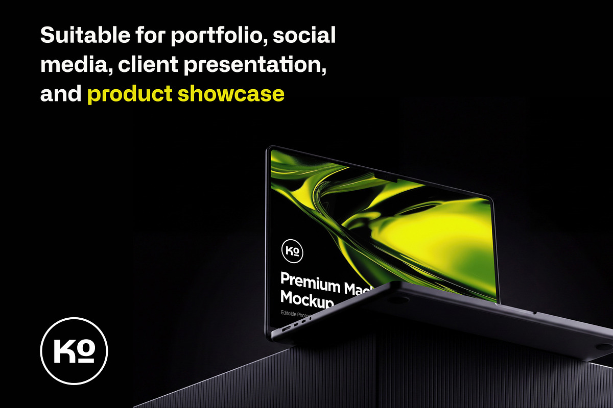 Premium MacBook Mockup Bundle, a Mac Mockup by anamwp (Photo 3 of 6)