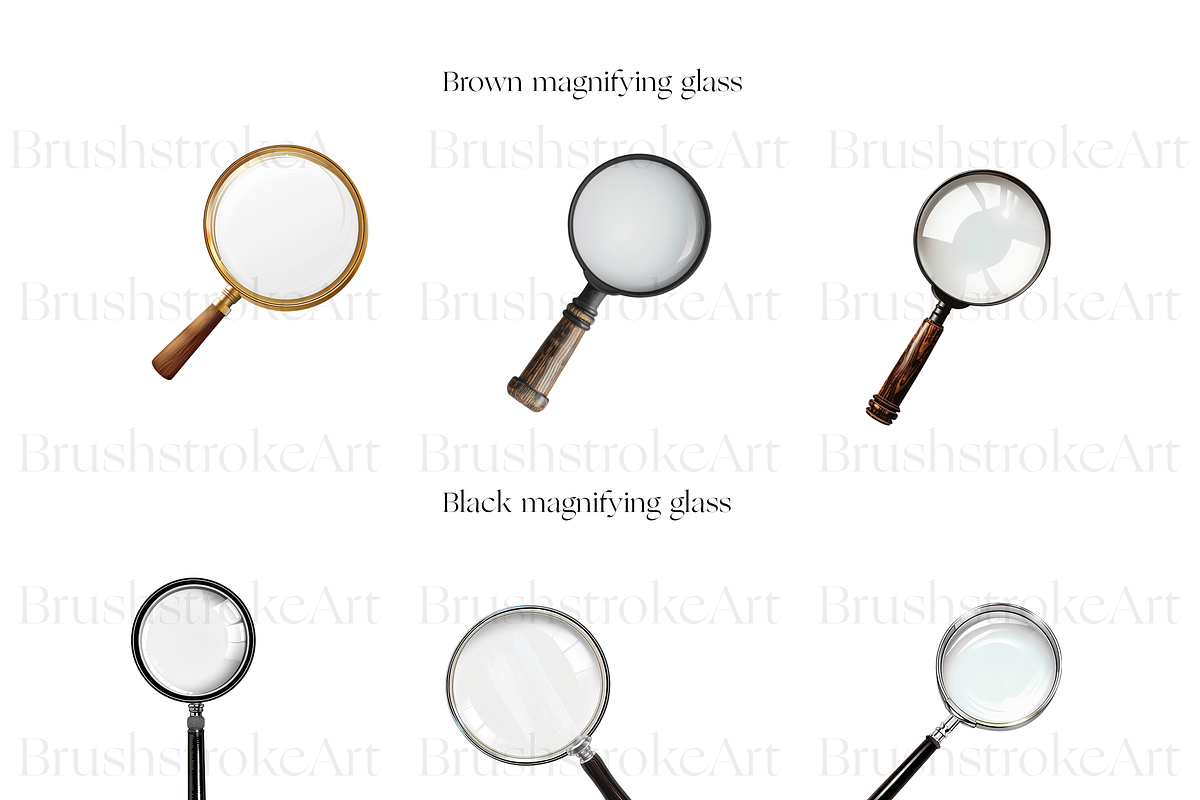 Magnifying Glass Clipart, Lens PNG, an Object Illustration by BrushstrokeArtGB (Photo 4 of 9)