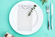 Minimalist Table Setting. Top view, a Food & Drink Photo by IMG Studio (Thumbnail 4 of 5)