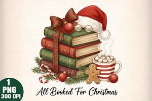 Book Lover Christmas PNG, an Illustration by Daily.Designs