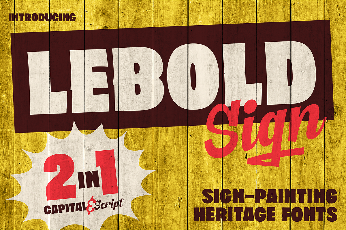 Lebold Sign - Vintage Sign Fonts, a Handwritten Font by Konstantine Studio (Photo 1 of 5)
