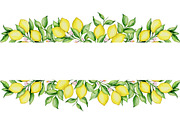 Lemon Tree Watercolor Design Kit, a Decorative Illustration by Artspace (Thumbnail 6 of 8)