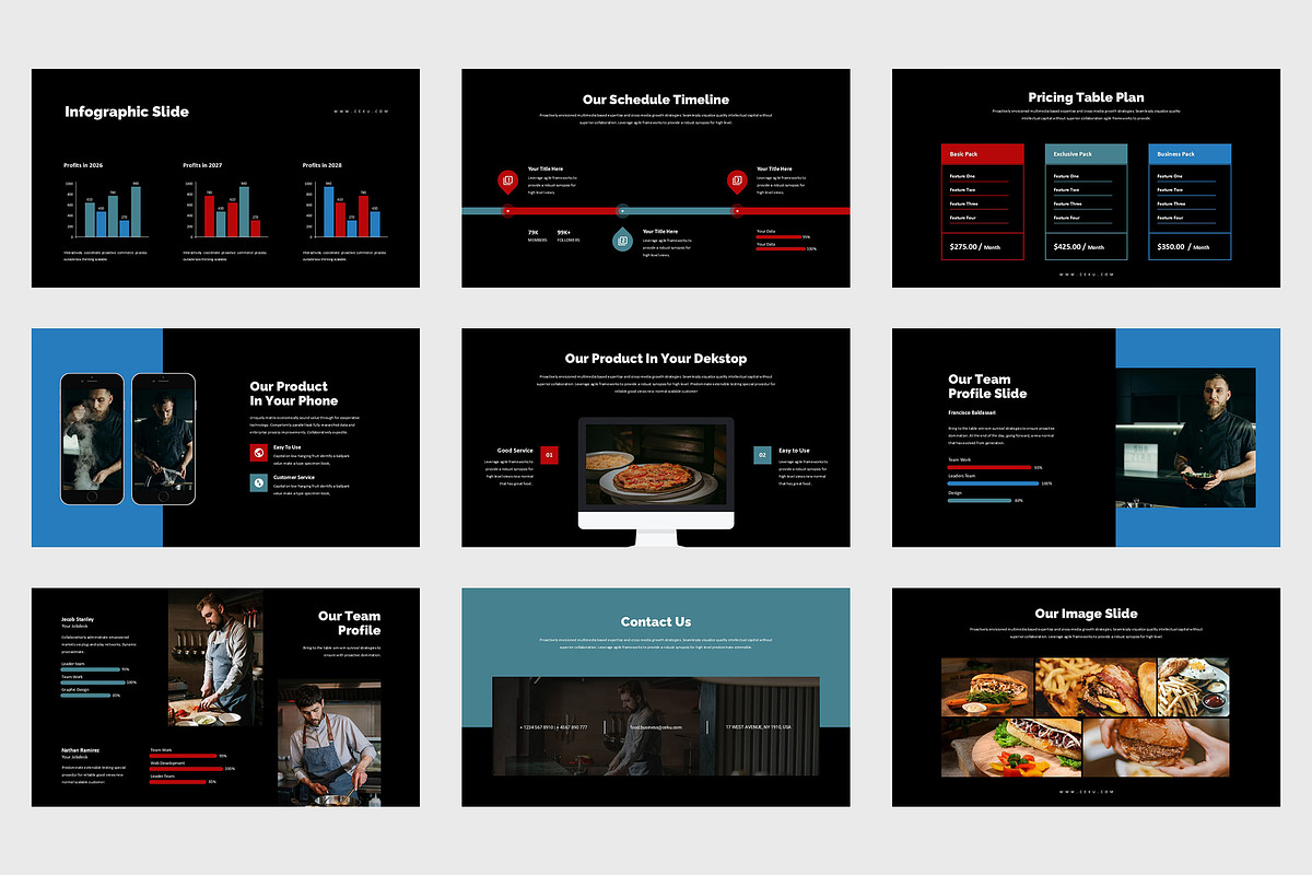 Ceku : Food Business Google Slides, a Presentation Template by Punkl Camp (Photo 8 of 9)