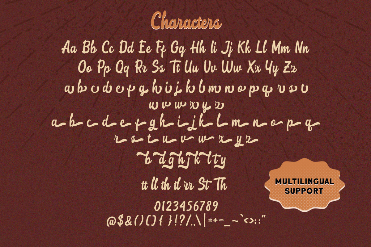 The Stumble - Retro Bold Script, a Script Font by Letterhend Studio (Photo 8 of 9)