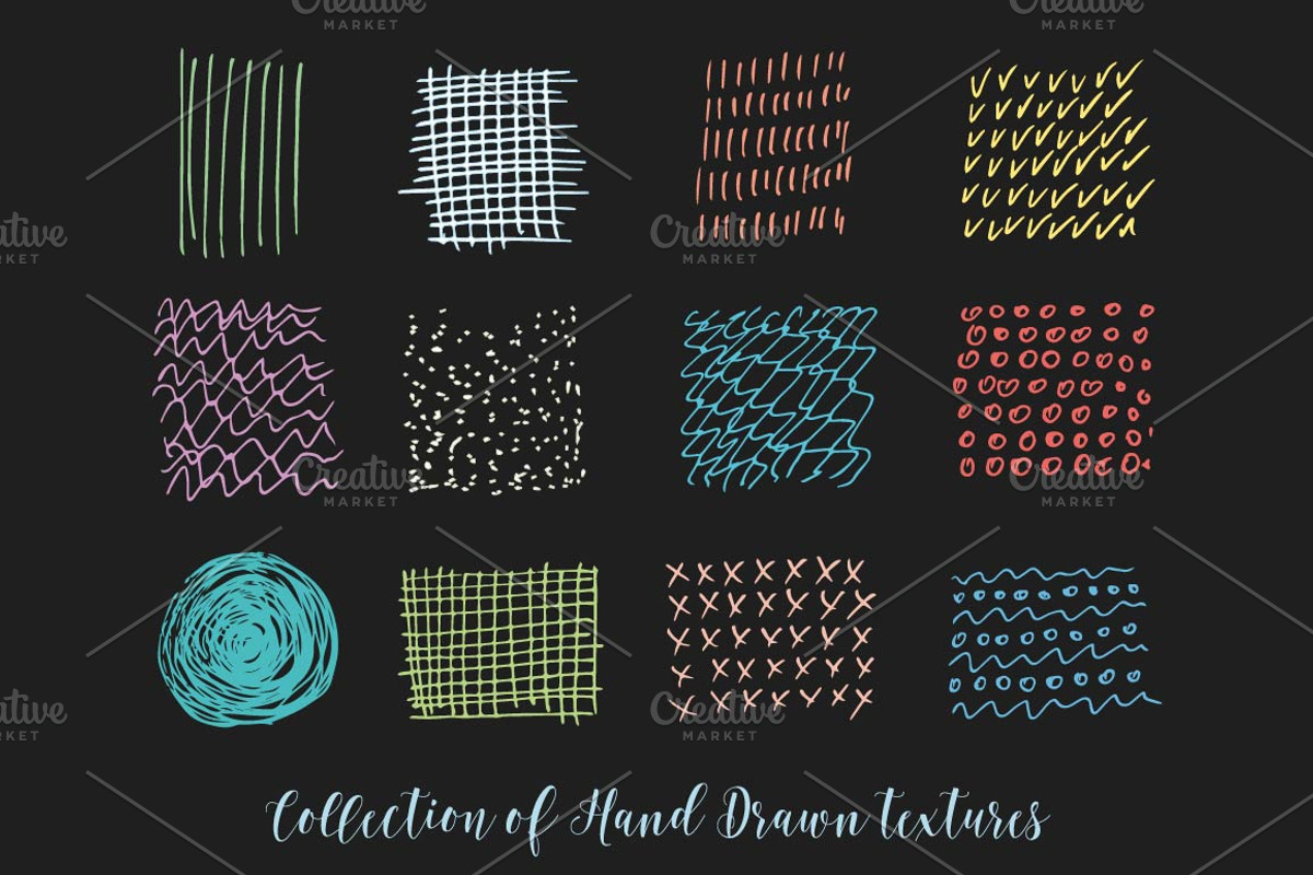 Vector set of brush strokes., a Texture Graphic by DikayaMiau (Photo 1 of 4)