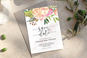 Save the Date Template, an Invitation Template by ShineOnWedding