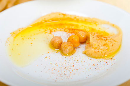 Hummus with pita bread, a Food & Drink Photo by keko64