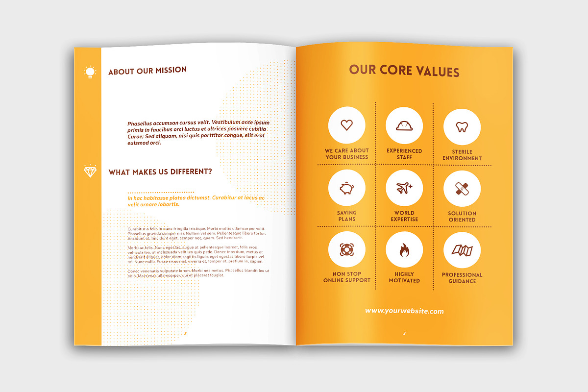 Circular Yellow Booklet, a Brochure Template by velvetmade.designs (Photo 2 of 9)