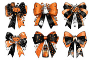 Whimsical Halloween Bow Clipart, a Seasonal Illustration by Creative Art (Thumbnail 6 of 6)